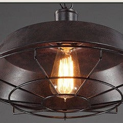 Retro Personality Art Guest Dining Room Lamp Single Head Bar Lid Chandelier Pendant