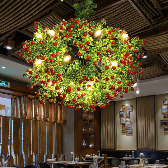 Inã¨s - Green 13 - Head Chandelier Lighting Vintage Metal Sputnik Pendant Ceiling Light With