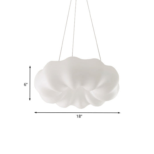 Rosanna - Cloud Bistro Pendant Lamp: Plastic Minimalist Led Ceiling Light