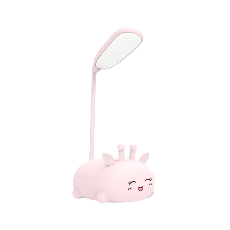 Zoey - Sika Cartoon Deer Desk Lamp Plastic Kid Room Led Night Light With Flexible Arm In