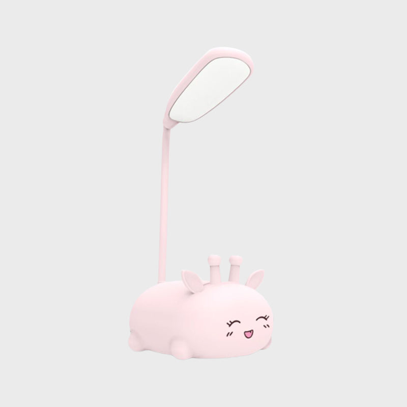 Zoey - Sika Cartoon Deer Desk Lamp Plastic Kid Room Led Night Light With Flexible Arm In