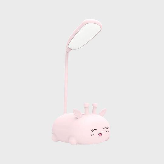 Zoey - Sika Cartoon Deer Desk Lamp Plastic Kid Room Led Night Light With Flexible Arm In