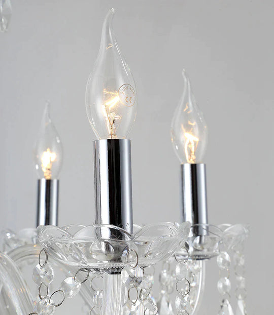 Bedroom Living Room Lamp Hotel European - Style Crystal Restaurant Chandelier Creative Lamps Pendant
