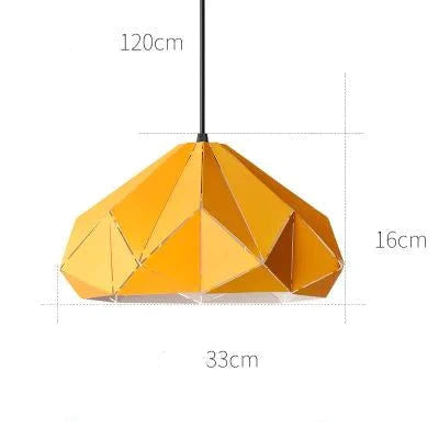 Nordic Creative Art Chandelier Personality Diamond Hollow Out Bar Restaurant Coffee Shop Lamp Iron
