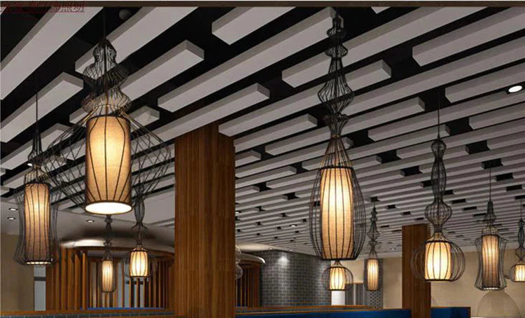 Creative Cafe Retro Birdcage Lamp Chandelier Pendant