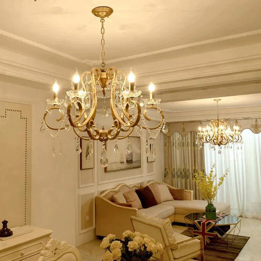 Crystal Chandelier Living Room Dining Bedroom Shop Creative Personality Luxury Atmospheric Lamps