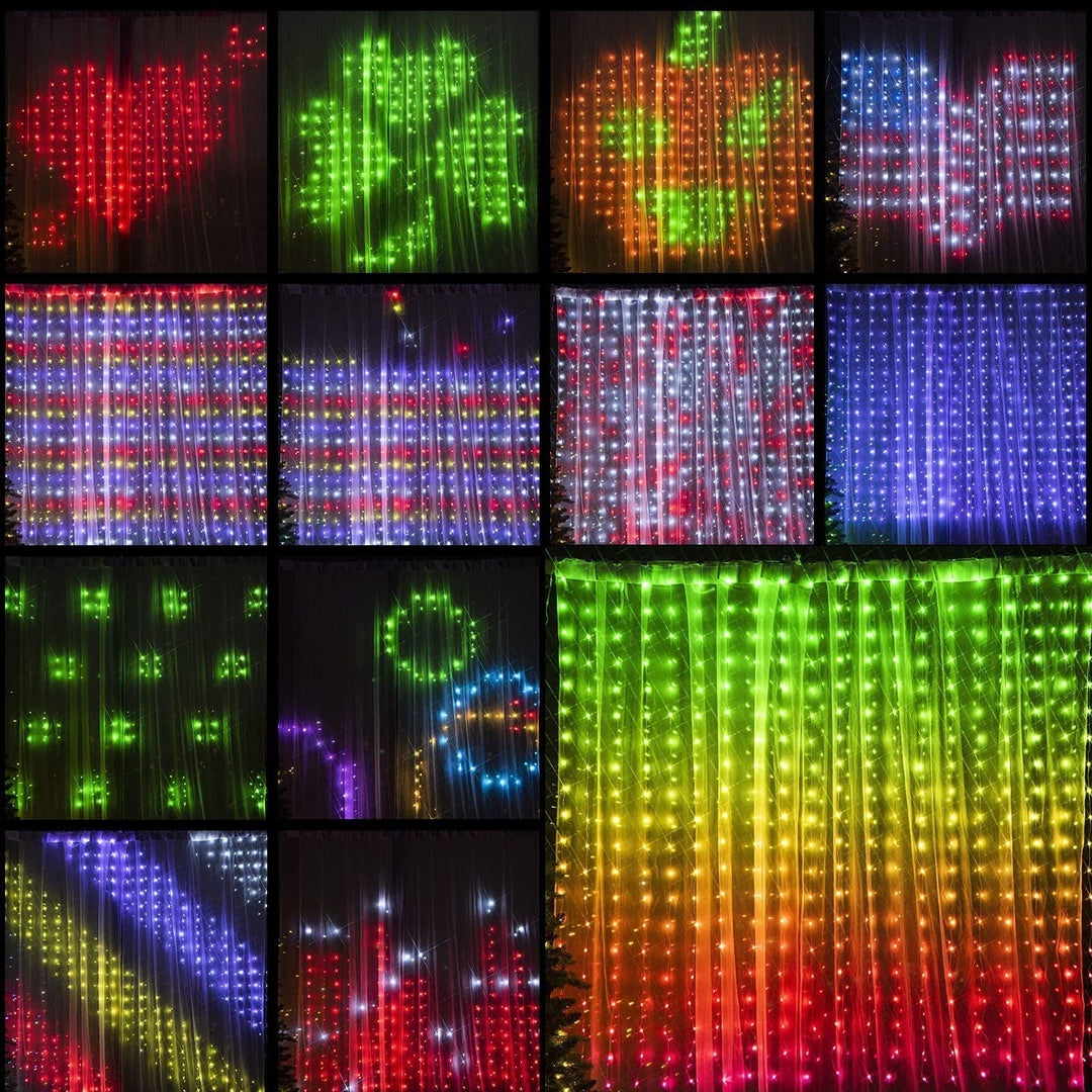 Smart Curtain Led Lights: App - Controlled Programmable Decor For Gazebos And Holidays Led String