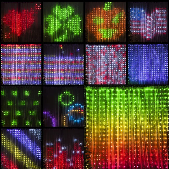 Smart Curtain Led Lights: App - Controlled Programmable Decor For Gazebos And Holidays Led String
