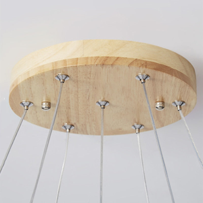 Versatile Multi - Head Led Round Glass Ball Pendant Lighting Chandelier - For Living Dining Kitchen