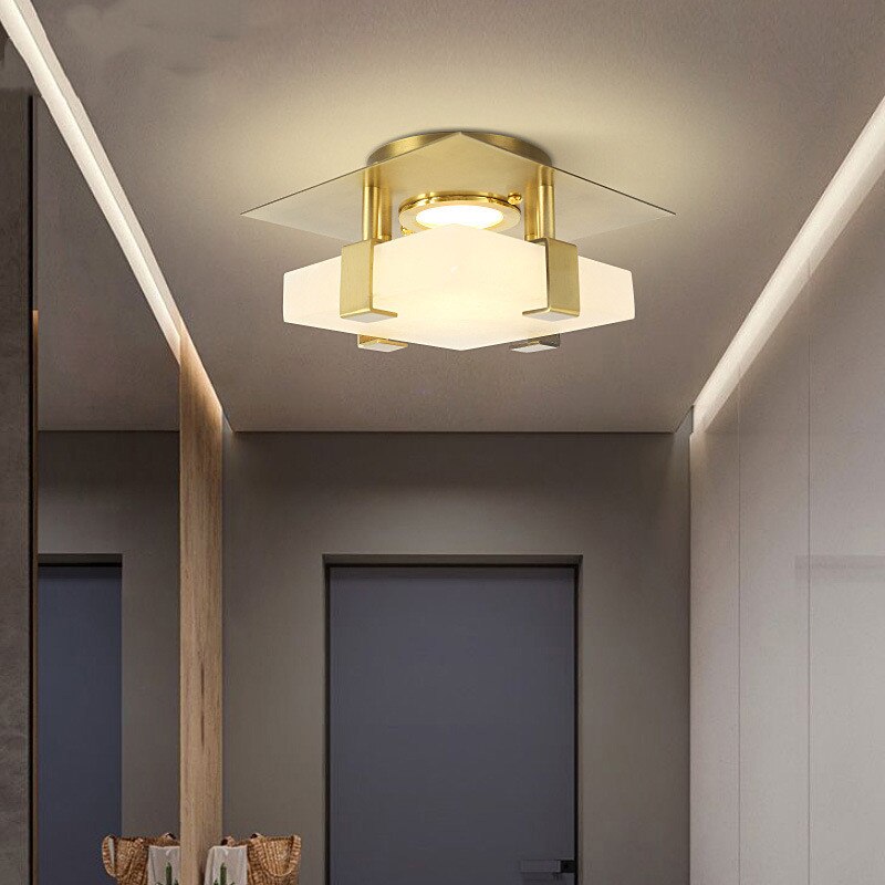 Nordic Modern Led Ceiling Lamp For Living Room Bedroom Corridor Personality Creative Marble All -