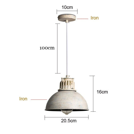 American Loft Chandelier Retro E27 Droplight Industrial Pendant Lamp Restaurant Bar Dining Room
