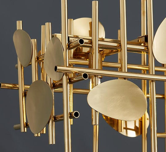 New Chandelier Contracted Geometry Long Restaurant Lighting Modern Island Hotel Luxury Lamps