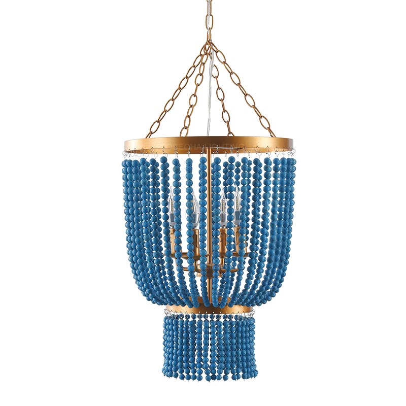 Green Turquoise Chandeliers Golden Lustre Elegant Metal Hanging Light Bedroom Beautiful Princess