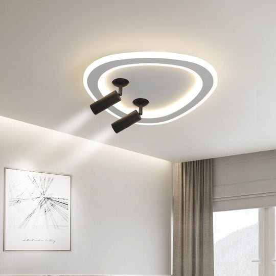 Modern Led Chandelier Lights Simple Lighting For Living Bedroom Study Room Gold Black Indoor Lamps