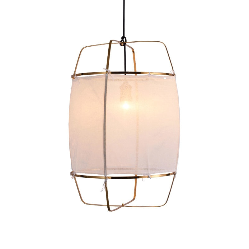 Nordic Design White Linen Cotton Diy Pendant Lights Fabric Lampshade Led Hanging Lamps For Finning