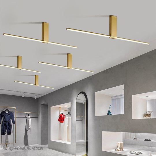 Nordic Simple Strip Led Ceiling Lamp Modern Minimalism Creative Corridor Restaurant Celling Light