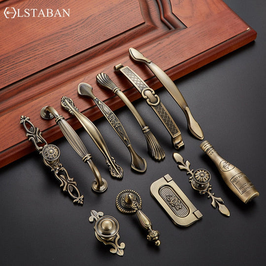 Vintage Zinc Alloy Handles For European - Style Furniture Doors And Drawers Door Handle