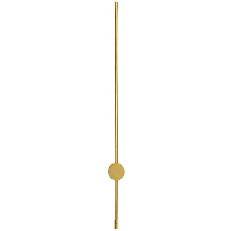 Liam Nordic Line Led Wall Lamp - Gold Rod Design For Living Room And Bedroom Decor