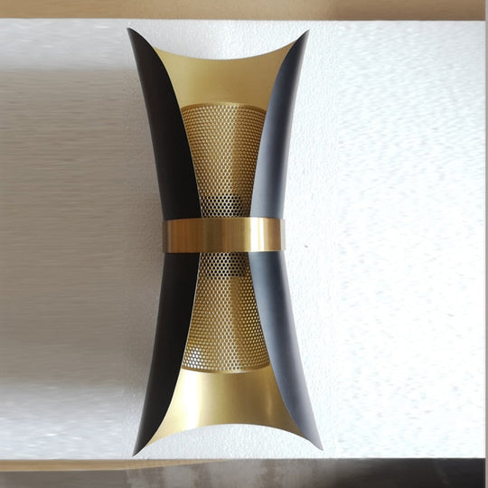 Lara’s Black &amp; Gold Led Wall Sconce For Bedroom Aisle Living Room And Gold Light