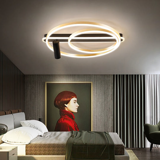 Nordic Bedroom Ceiling Lamp Modern Minimalist Style With Spotlight Led Master Study Light