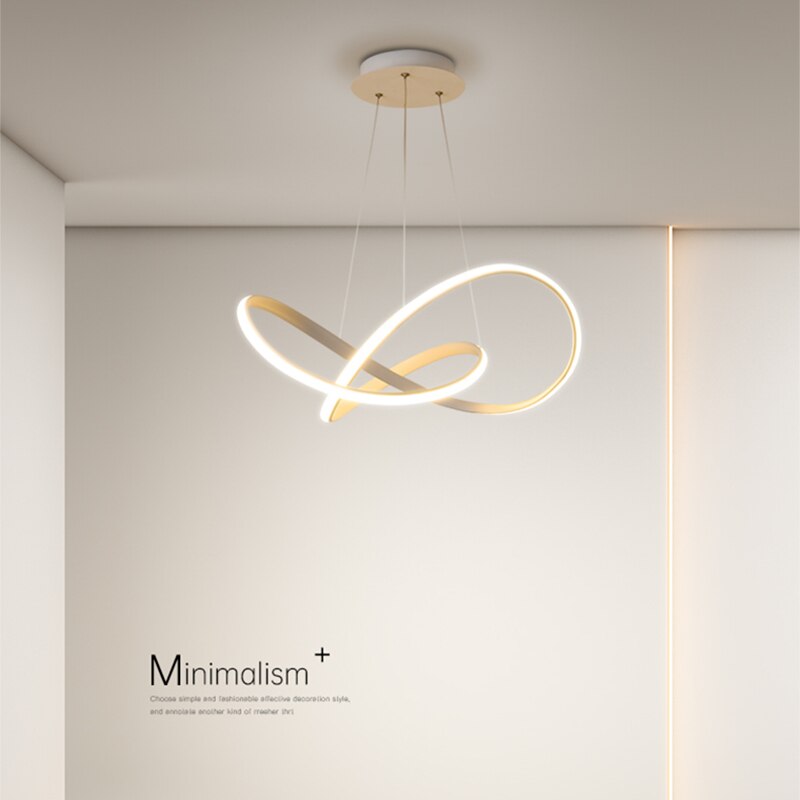 Creative Chandelier Led Modern Minimalist Atmosphere Living Room Lamp Nordic Study Art Restaurant