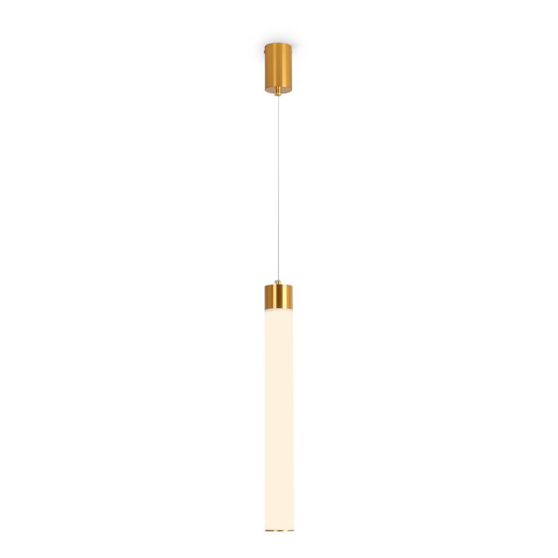 Single Head Cream White Pmma Led Pendant Lamp Nordic Modern Cylindrical Tube Restaurant Bar Front