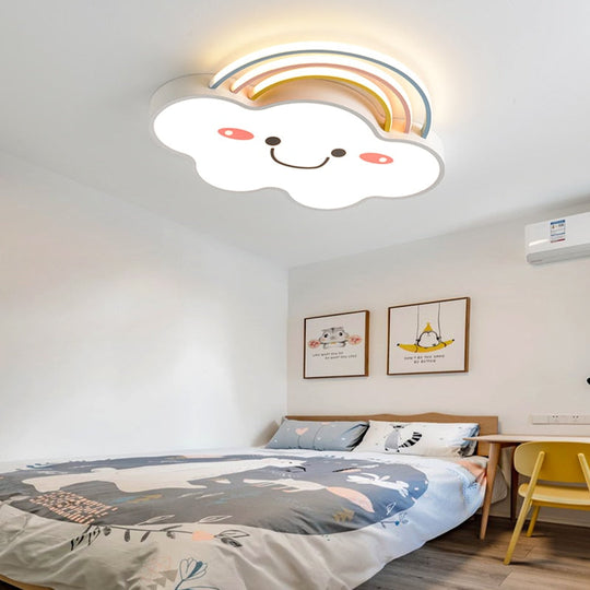 Nordic Kindergarten Children’s Room Kids Bedroom Decor Led Lamp Lights For Dimmable Ceiling Light