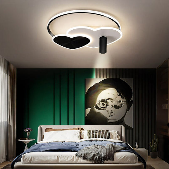 Modern Heart - Shaped Led Spotlight Ceiling Light Bedroom Study Led Children’s Room Indoor