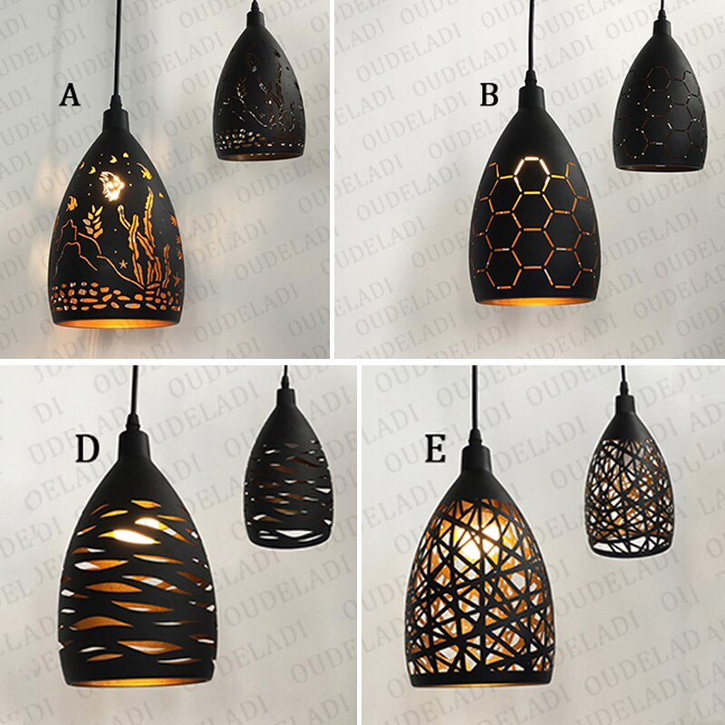 Ac85 - 265V 12W Led Pendant Light Iron Hollow Metal Cage Lamp Living Room Restaurant Shop Bar