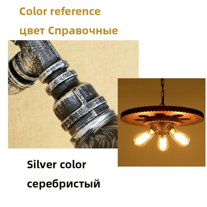 Loft Retro Pendant Lamp Industrial Iron Chandelier Personality Fixture For Hotel Restaurant Bar