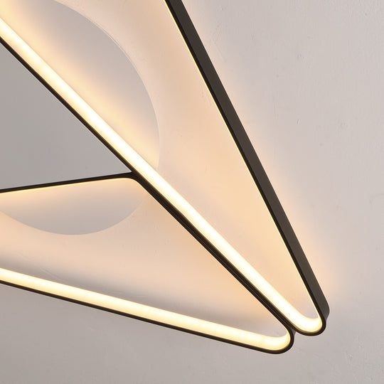 Modern Led Chandelier Lighting For Bedroom Study Room Living Room White/Black/Grey 90 - 260V