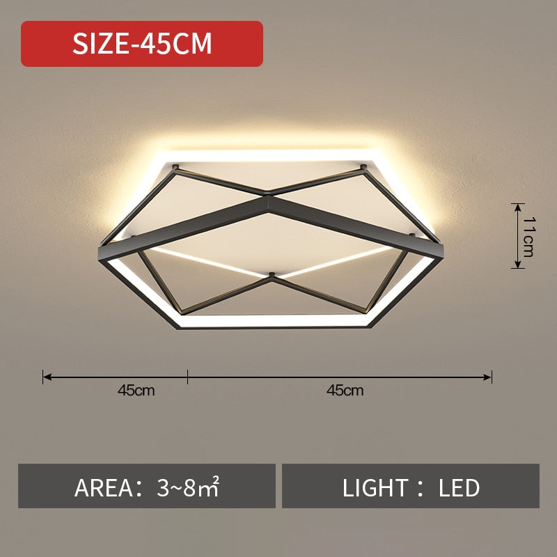 Bedroom Led Ceiling Lamp Simple Modern Master Bedroom Nordic Luxury Ins Net Red Room Creative