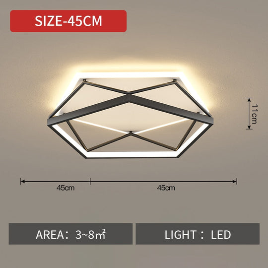 Bedroom Led Ceiling Lamp Simple Modern Master Bedroom Nordic Luxury Ins Net Red Room Creative