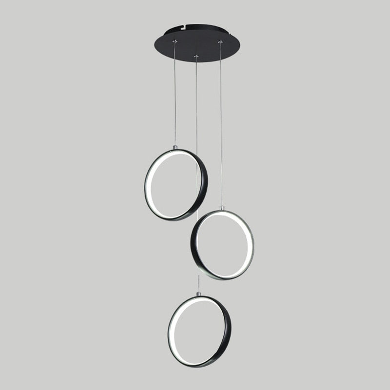 Ring Pendant Lights Bedroom Parlor Hanging Lamp Indoor Lighting Bedside Hanglamp Restaurant Bar