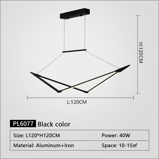 Rc + Dimmable New Modern Chandelier For Living Room Dining Kitchen Black/White/Gold Finish Home Led