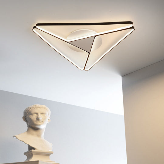 Modern Led Chandelier Lighting For Bedroom Study Room Living Room White/Black/Grey 90 - 260V