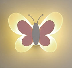 Butterfly Girl Room Lamp Creative Cartoon Children Energy - Saving Boy Bedside Bedroom Wall Ceiling