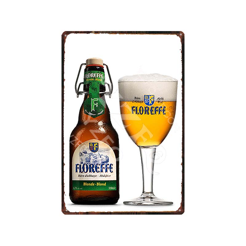 Vintage Belgium Beer Tin Signs: Vedett Petrus Retro Metal Plates Du - 9184 / China 20X30Cm Wall