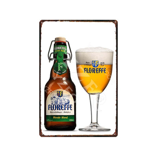 Vintage Belgium Beer Tin Signs: Vedett Petrus Retro Metal Plates Du - 9184 / China 20X30Cm Wall
