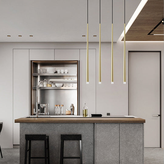 Modern Led Pendant Lights Dimmable 3Cm Conical Aluminum &amp; Acrylic Home Hang Lamp Dining Living Room
