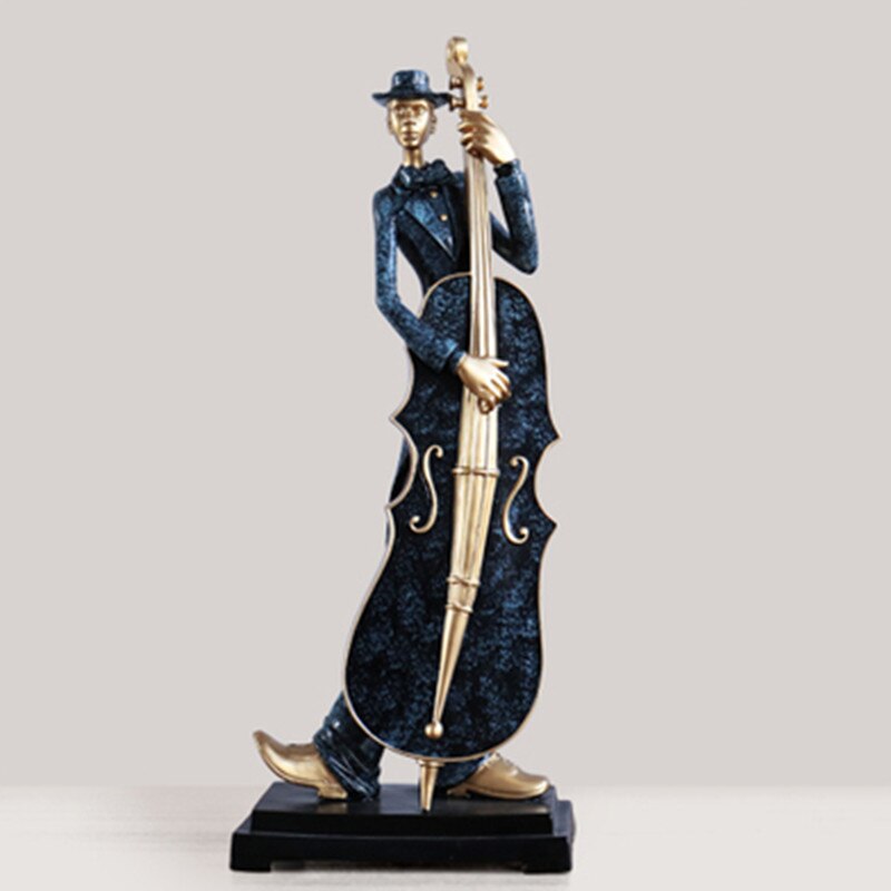 Resin Musician Band Statues: Artistic Home And Cafe Decor For Music Enthusiasts Decor