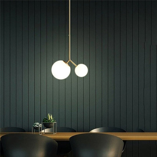 Nordic Design Magic Bean Glass Ball Pendant Lights Simple Individual Restaurant Hanging Lamp Shop