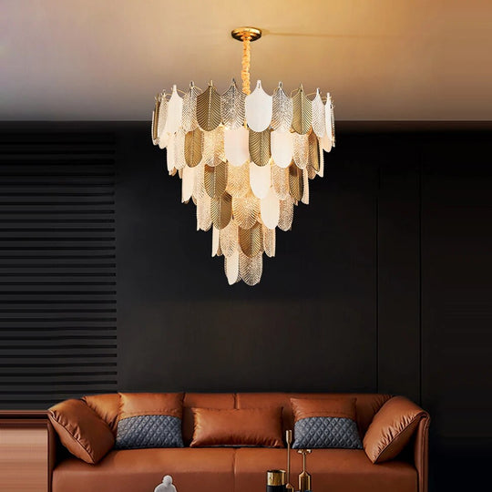 Fisher - Postmodern Led Stainless Steel Art Deco Designer Chandelier Versatile Lighting For Dining