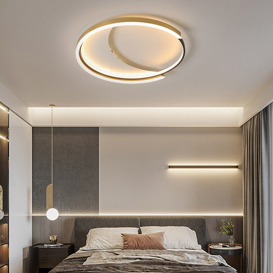 Nordic Modern Bedroom Chandeliers Simple And Warm Home Decor Round Lamp Art Special-Shaped Eye