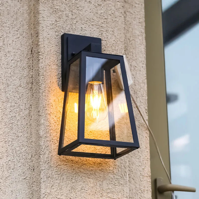 Vintage Industrial Iron Wall Lamp - Waterproof &amp; Rustproof Modern Style Outdoor Light