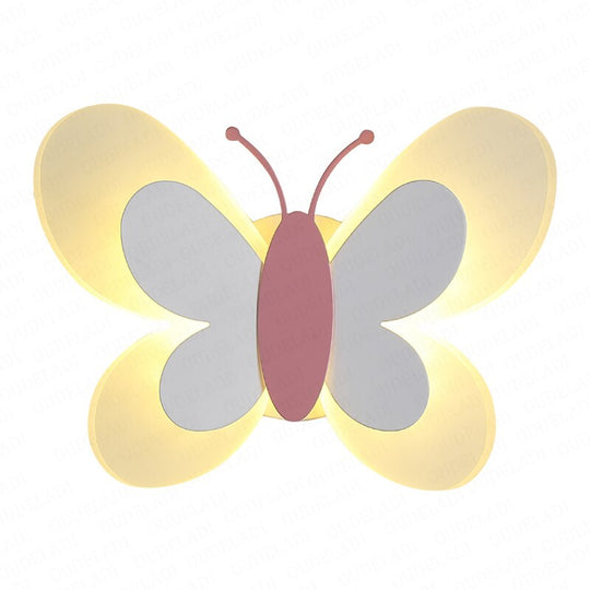 Butterfly Girl Room Lamp Creative Cartoon Children Energy - Saving Boy Bedside Bedroom Wall Ceiling
