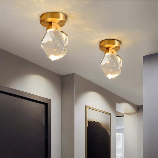 Ceiling Chandelier Living Room Decoration Bedroom Led Lights For Diamond Crystal Corridor Entrance