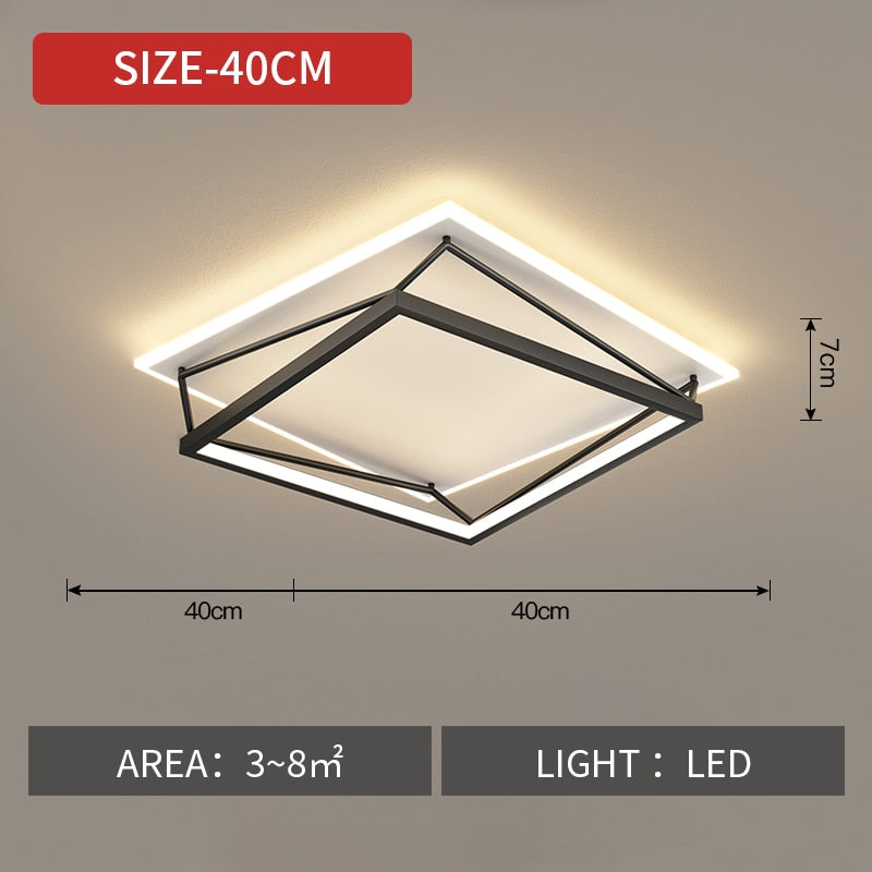 Bedroom Led Ceiling Lamp Simple Modern Master Bedroom Nordic Luxury Ins Net Red Room Creative