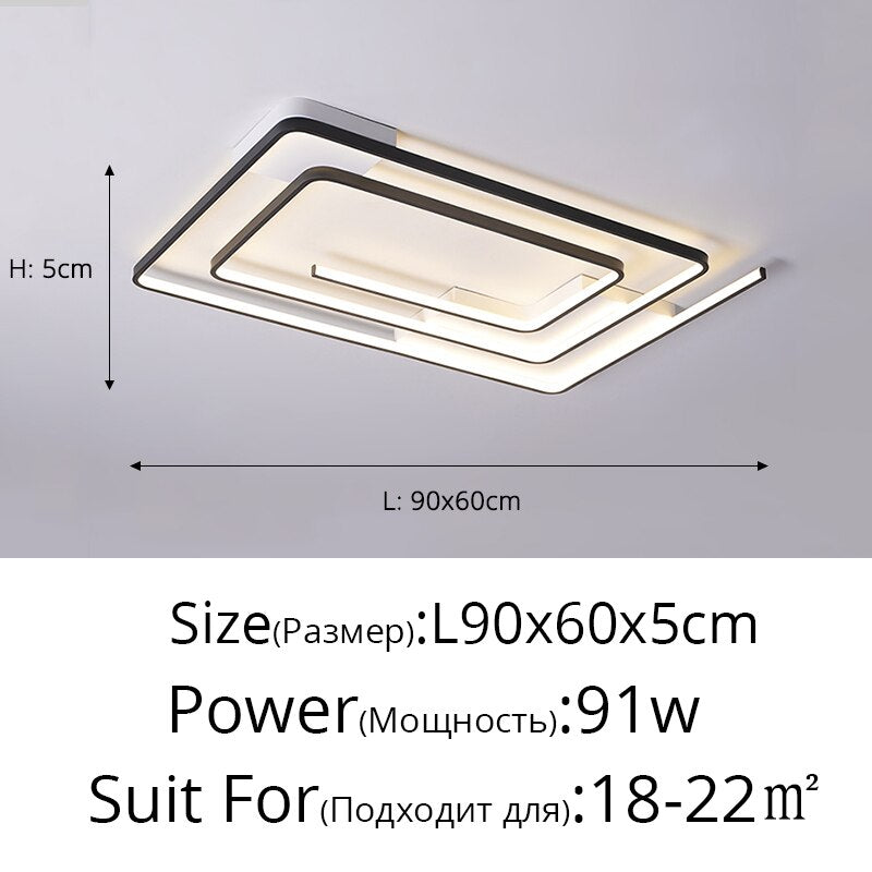 Modern Led Chandeliers Lamp For Bedroom Interior Dining Study Living Room Kitchen Simple Lustre