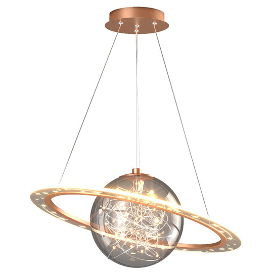 Nordic Planet Light Children’s Room Chandelier Creative Wandering Earth Boy Girl Bedroom Space